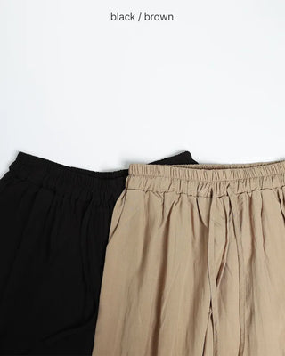 Frilled sleeveless top and wide-leg pants set