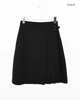 Pleated midi skirt