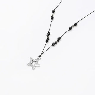 (Unisex) Pointed Star Knot Necklace