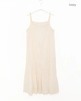 Lace strap long dress
