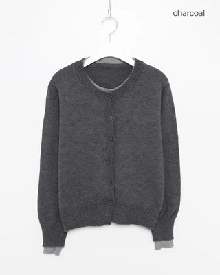 Pointed Layered Cardigan