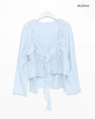 Frill Bistier Blouse Set