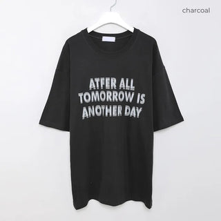 (Unisex) Lettering Oversized T-Shirt