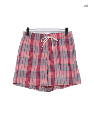 Patterned cotton shorts