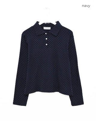 Pindot Long Polo T-shirt