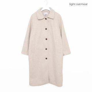 Basic belted long coat