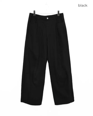 92 Back Logo Cotton Wide Pants