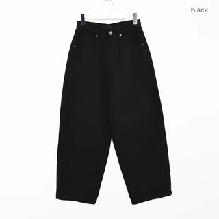 String Cotton Wide Pants