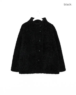 Fleece Button Point Half Coat