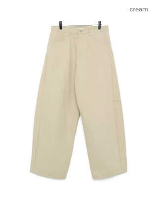 Herringbone Wide Curve Pants