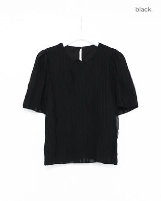 Frill wave blouse