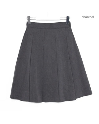 Pleated midi skirt