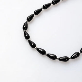 Polka Dot & Silver Ball Necklace
