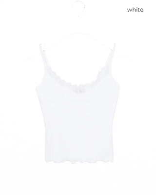 Necklace Scalloped Rib Camisole