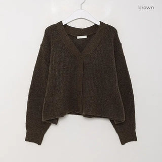 A-line knit cardigan