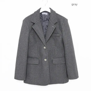Stitch wool jacket