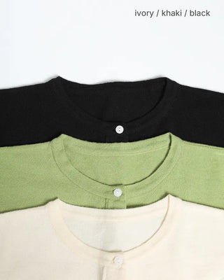 Simple button cardigan