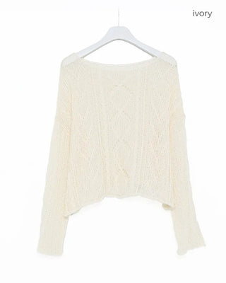 Wave sheer knit