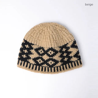 Ethnic knit beanie