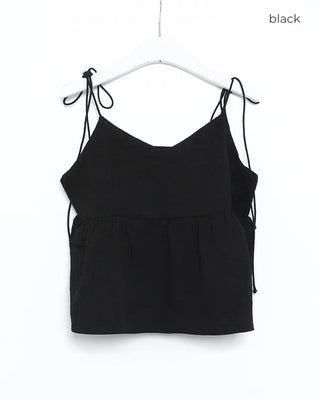 Strappy peplum blouse