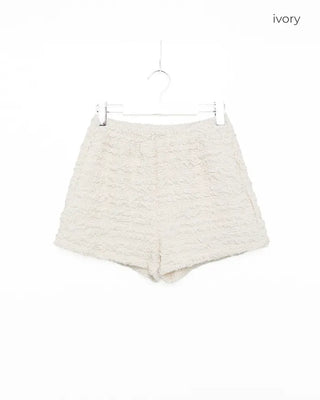 Embossed band shorts