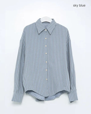 Oversized striped shirt