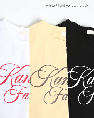 Lettering Slim Short-Sleeve T-Shirt