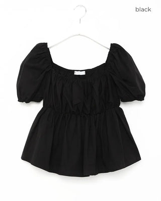 2-way short-sleeved blouse