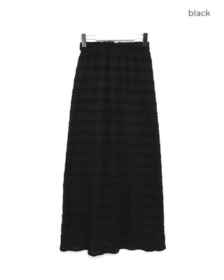 Lace wave long skirt