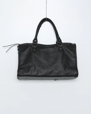 2-Way Studded Square Boston Bag