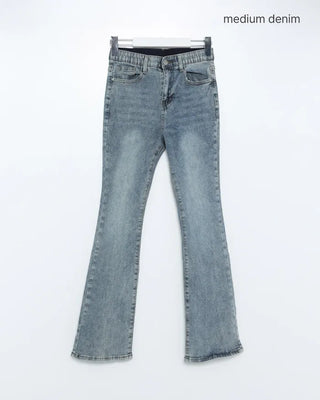 Slim-fit denim pants