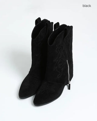 Stitched Side Point Western Boots