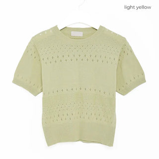 Punched Simple Summer Knit