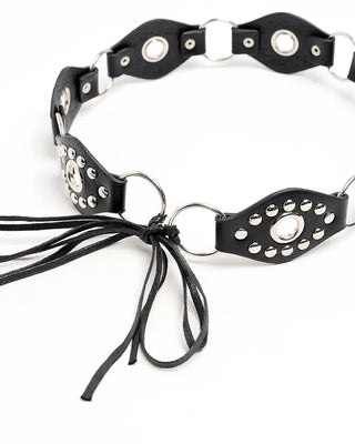 Vintage studded strap belt