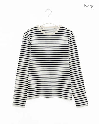 Crew neck striped T-shirt