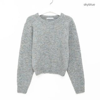 Round cropped knit