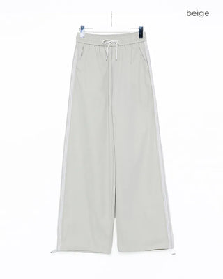 2-way lace-line windbreaker pants
