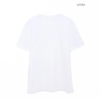 Casual plain short-sleeved T-shirt