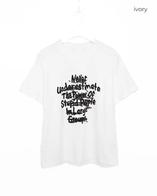 Spray lettering half T