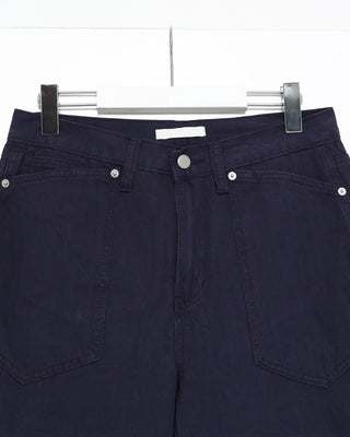 Cotton herringbone pants