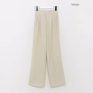 Pintuck Straight Slacks