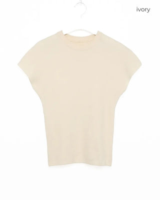 Slim short-sleeve knit