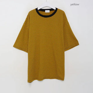 Two-tone border boxy T-shirt