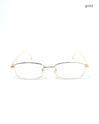 Metal square frame UV glasses