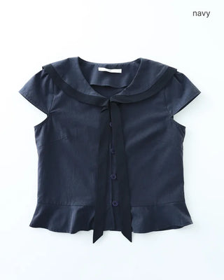 (ORIGINAL) Sailor Collar Ribbon Blouse