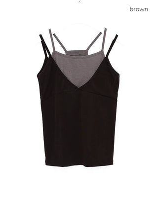 Square neck layered camisole
