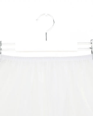 Elastic waist layered flared skirt