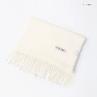 Plain wool scarf