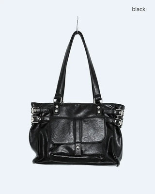 Square buckle shoulder bag
