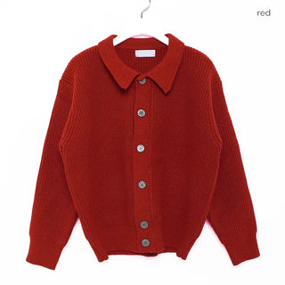 Heavy color cardigan